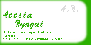 attila nyagul business card